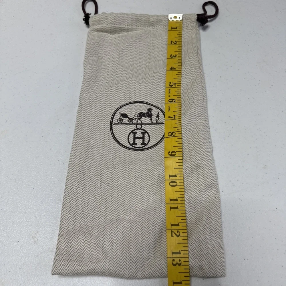 Hermes Drawstring Shoes Dust Bag Pouch 13.5